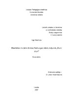 Referāts 'Realitātes modelis Andras Neiburgas stāstu krājumā "Stum, stum"', 1.
