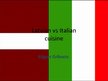 Prezentācija 'Latvian Versus Italian Cuisine', 1.