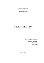 Konspekts 'Windows Phone OS', 1.