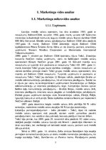 Referāts 'Uzņēmuma mārketinga vides un stratēģijas analīze un darbības plānošana', 5.