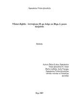 Referāts 'Viktors Eglītis', 1.