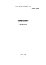 Referāts 'Referāts filosofijā', 1.