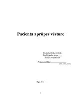 Prakses atskaite 'Pacienta slimības vēsture', 1.