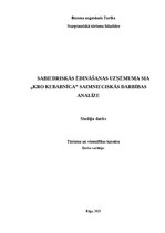 Referāts 'Sabiedriskās ēdināšanas uzņēmuma SIA „KRO kebabnīca” saimnieciskās darbības anal', 1.