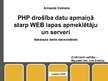 Diplomdarbs 'PHP drošība datu apmaiņā starp WEB lapas apmeklētāju un serveri', 1.