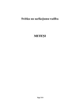 Konspekts 'Meteņi', 1.