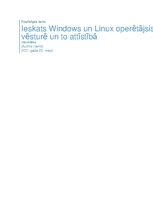 Prezentācija 'Windows un Linux operētājsistēmu salīdzinājums', 1.