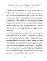 Eseja 'The Prospects for History Based on F.Fukuyama’s "The End of History?"', 1.