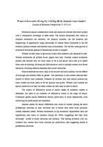 Konspekts 'Women in Economics: Moving Up or Falling Off the Academic Career Ladder?', 1.