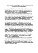 Eseja 'Vai starptautisko organizāciju darbība palīdz uzlabot pasaules attieksmi pret vi', 1.