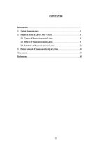 Referāts 'Latvia and the Financial Crisis', 2.