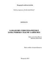 Referāts 'Komunikācijas traucējumu cēloņi un to pārvarēšanas metodes', 1.