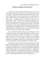 Eseja 'Pārdomas par Dž.Boulbija grāmatu "Drošais pamats"', 1.