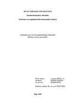 Referāts 'Tūrisms kā tautsaimniecības nozare', 1.