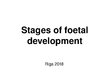 Prezentācija 'Foetal Development', 1.