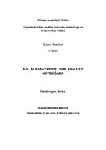 Konspekts 'SVID un PESTE analīze uzņēmumam "Aldaris"', 1.