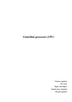 Konspekts 'Centrālais procesors', 1.