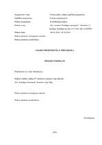 Prakses atskaite 'Ēdienu gatavošanas tehnoloģija', 1.