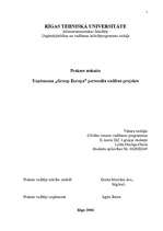 Prakses atskaite 'Uzņēmuma „Group Europa” personāla vadības projekts', 1.