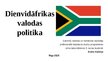 Prezentācija 'Dienvidāfrikas valodas politika', 1.