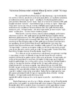 Eseja 'Valmieras Drāmas teātrī redzētā Māras Ķimeles izrāde "Alvinga kundze"', 1.