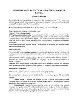 Konspekts 'Konstitucionālās kontroles objekts un subjekts Latvijā, pieteikumu veidi Satvers', 1.