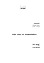 Eseja 'Izstādes "Balttour 2016" Liepājas stenda analīze', 1.