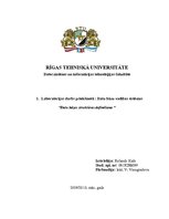 Paraugs 'Datu bāzes struktūras definēšana', 1.