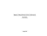 Referāts 'Ēģiptes un Mezopotāmijas kultūras salīdzinājums', 1.