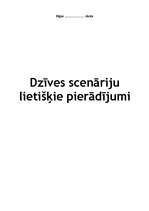 Referāts 'Dzīves scenāriju lietišķie pierādījumi', 1.