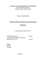 Referāts 'Divu dienu pārgājiena maršruts pa Kurzemes piekrasti', 1.