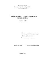 Referāts 'Bēgļu tiesības Latvijas Republikas tiesību sistēmā', 1.