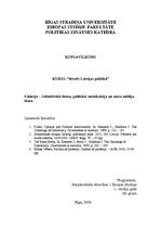 Konspekts 'Sabiedriskā doma, politiskā socializācija un masu mediju loma', 1.