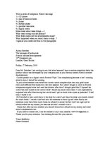 Paraugs 'Letter of Complaint', 1.