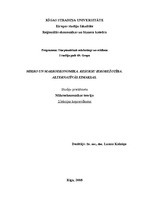 Konspekts 'Mikroekonomika. Makroekonomika. Resursu ierobežotība. Alternatīvās izmaksas', 1.