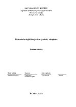 Prakses atskaite 'Pirmskolas izglītība', 1.