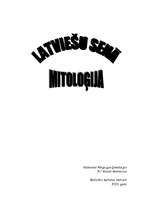 Referāts 'Latviešu mitoloģija', 1.