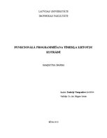Diplomdarbs 'Funkcionālā programmēšana tīmekļa lietotņu izstrādē', 1.