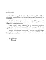 Paraugs 'Formal Letter (Job Application)', 1.