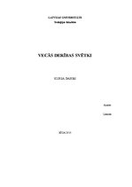 Referāts 'Svētki Vecajā Derībā', 1.