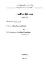 Referāts 'Laulības šķiršana', 1.