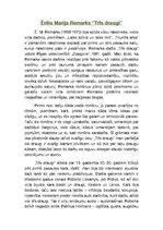 Eseja 'Ērihs Marija Remarks "Trīs draugi"', 1.