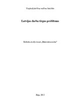 Konspekts 'Latvijas darba tirgus problēmas', 1.