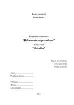 Konspekts 'Dokumentu sagatavošana. Praktiskais darbs lietvedībā', 1.