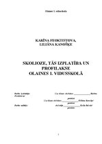 Referāts 'Skolioze', 1.