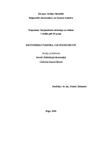 Konspekts 'Ekonomiskā politika, tās instrumenti', 1.