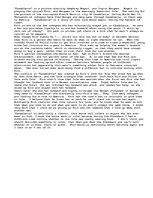 Eseja '"Casablanca" Critique', 1.