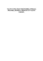 Konspekts 'Valsts loma tigus ekonomikā. Fiskālā politika, budžeta deficīts un valsts parāds', 1.