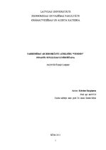 Referāts 'SIA "Venden" finanšu analīze', 1.