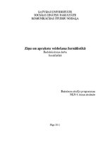 Referāts 'Ziņu un aprakstu veidošana žurnālistikā', 1.